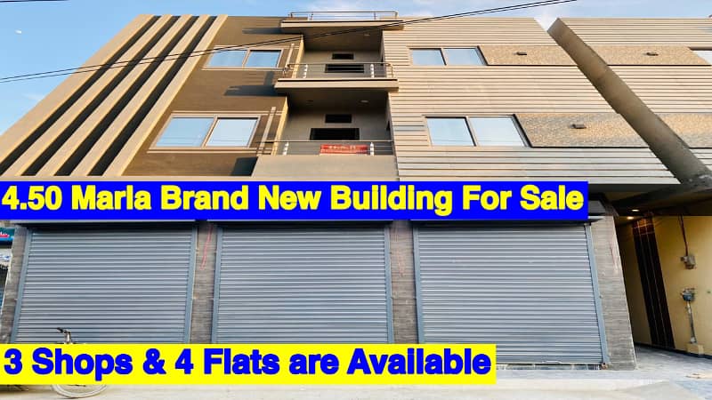 4.5 Marla Brand New Triple Storey Building For Sale In Samanabad Lahore 0