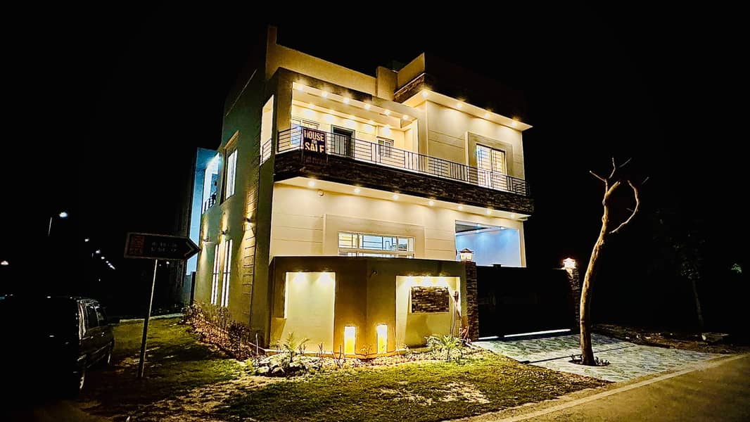 6 Marla Modern Elevation Double Story Corner House for Sale 0