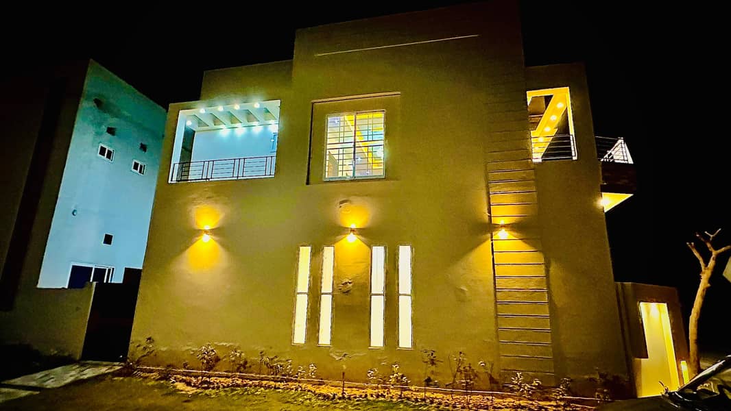 6 Marla Modern Elevation Double Story Corner House for Sale 1