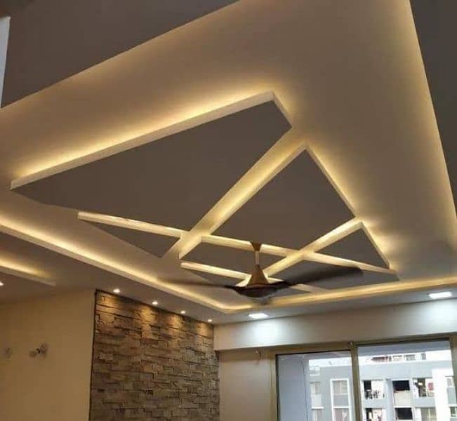 False ceiling/ Wall Molding/ PVC wall panels/ Wood flooring /Wallpaper 12