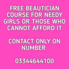 Free Beautician Course