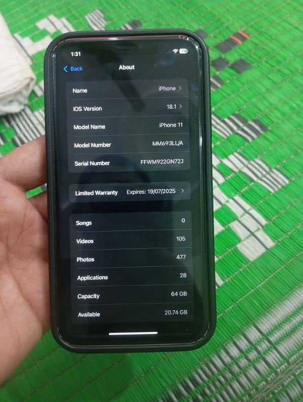 IPhone 11 64 gb (jv) 2