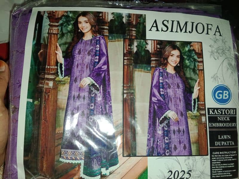 3 PCs unstich lawn dress 10