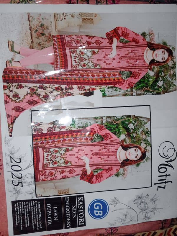 3 PCs unstich lawn dress 11