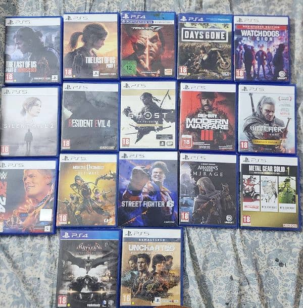 PlayStation Games Cds PS5 2