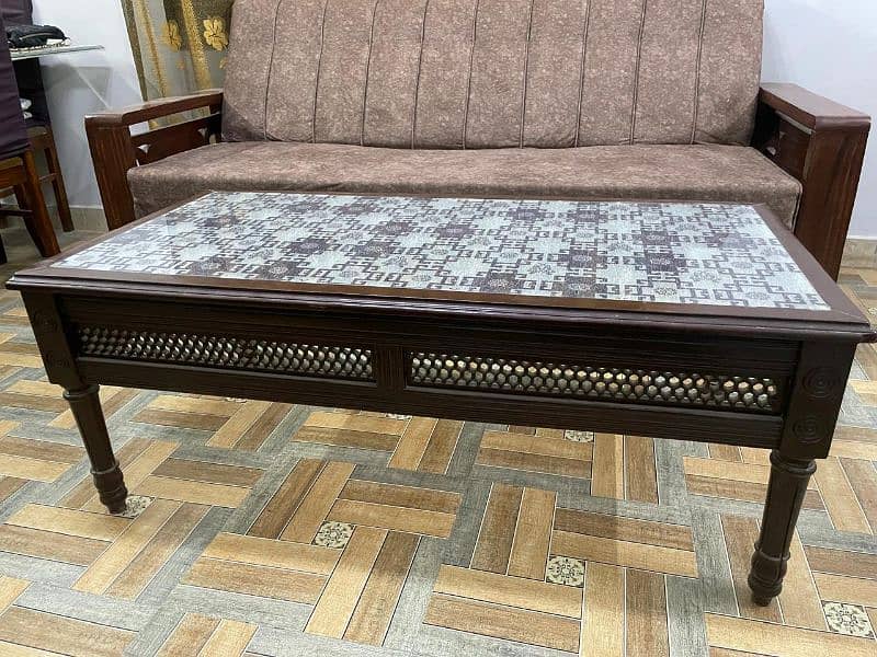 7 seater wood sofa 3