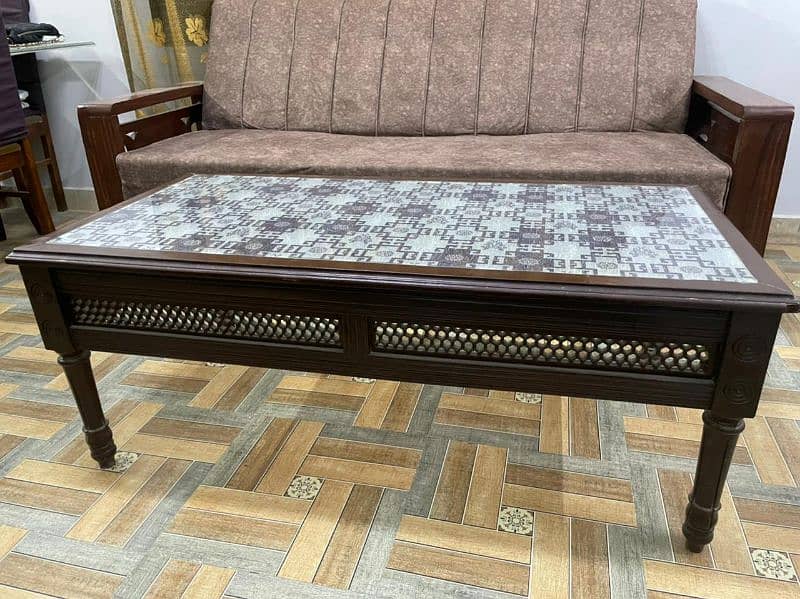 7 seater wood sofa 9