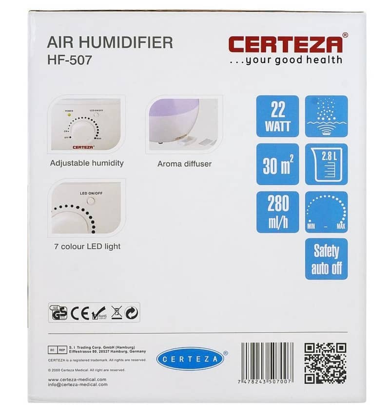 Certeza Air Humidifier for Sale – Used Only 2-3 Times! 1