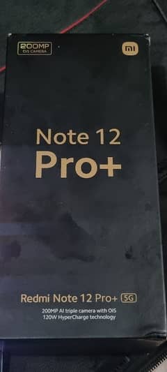 Xiaomi Note 12 pro plus 5g with box