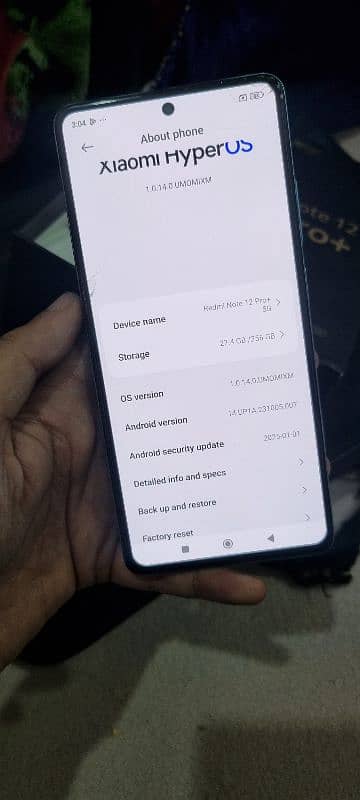 Xiaomi Note 12 pro plus 5g with box 9