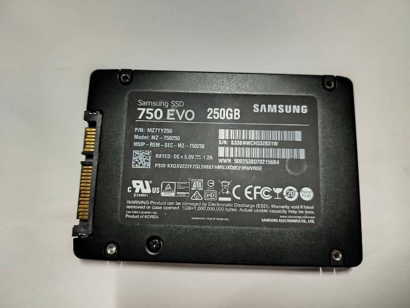 Samsung SSD 750 EVO 250GB (Original Disk) 2