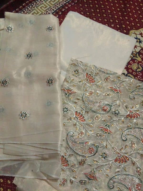 Masore unstitched fancy 3 piece in reasonable price 0