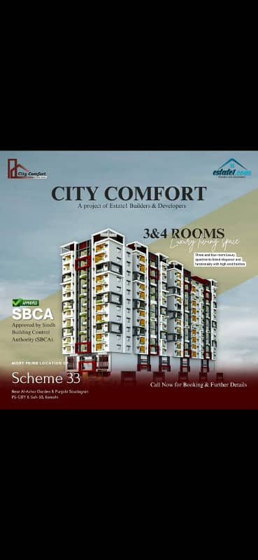 City comfort apartment for sale In scheme 33 sector 32 0