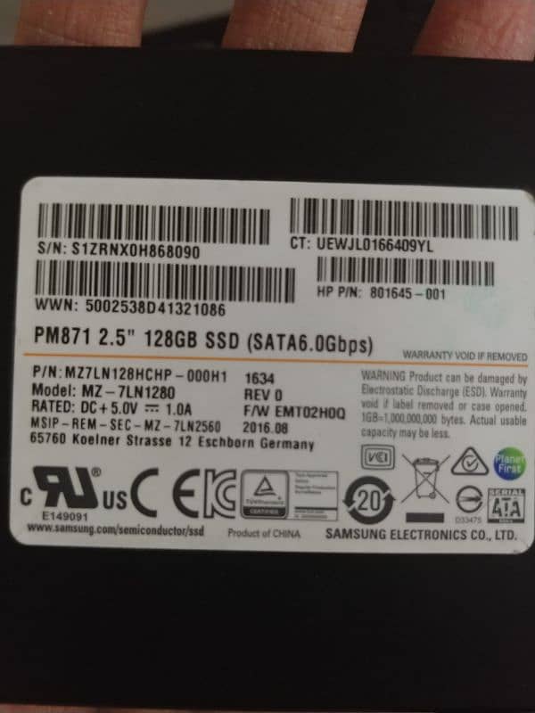 samsung 128gb 6. gps sata ssd 0