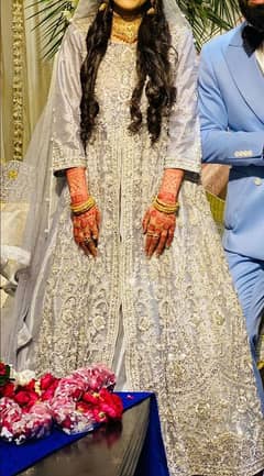 walima maxi dress front open design