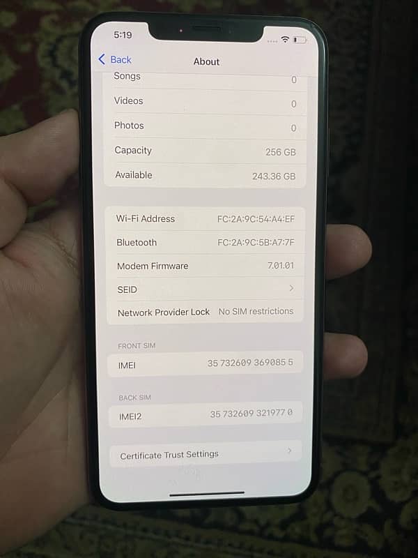 iphone xs max pta approved 5