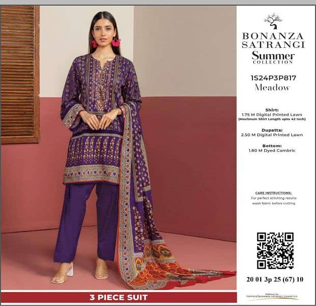 *BONANZA SATRANGI LAWN COLLLECTION ,2025* 1