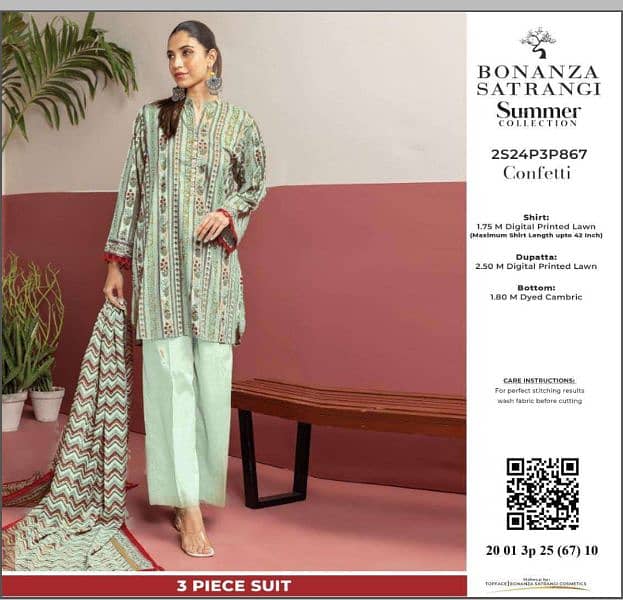 *BONANZA SATRANGI LAWN COLLLECTION ,2025* 6