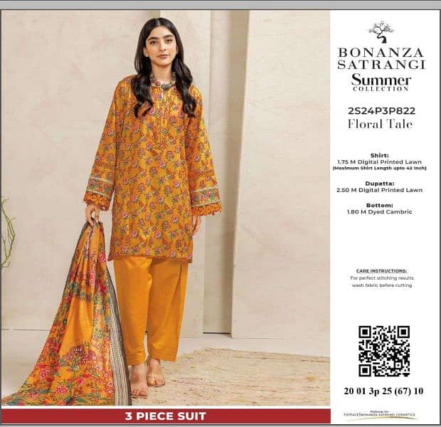 *BONANZA SATRANGI LAWN COLLLECTION ,2025* 7