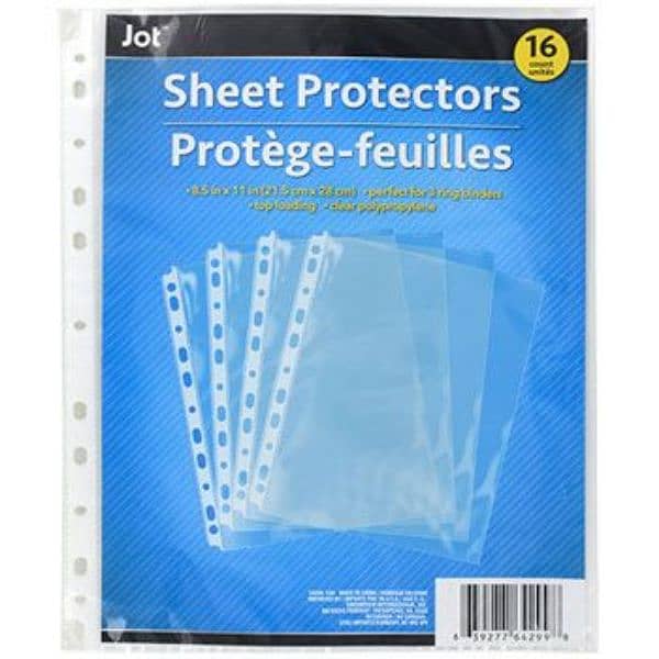 BINDING & TRANSPARENT SHEETS. plastic sheets to protect paper 2