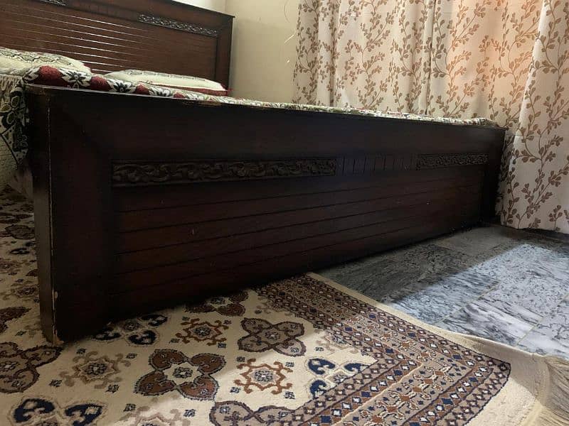 Wooden King Size Bed 1