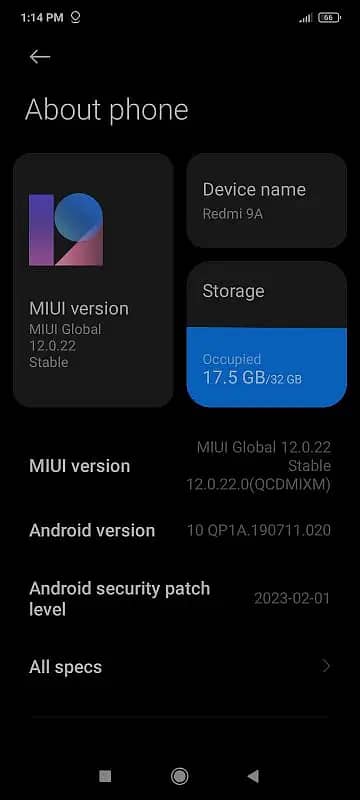 Xiaomi Redmi 9A 2/32 Battery 5000Mh 100℅ Ok Fully PTA Approved 7