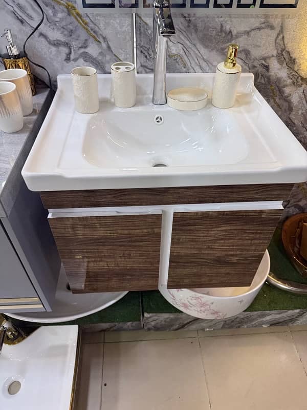 PVC Bathroom vanity/ vanity/Bathroom cabinet/ venity/ Corian vanity 13