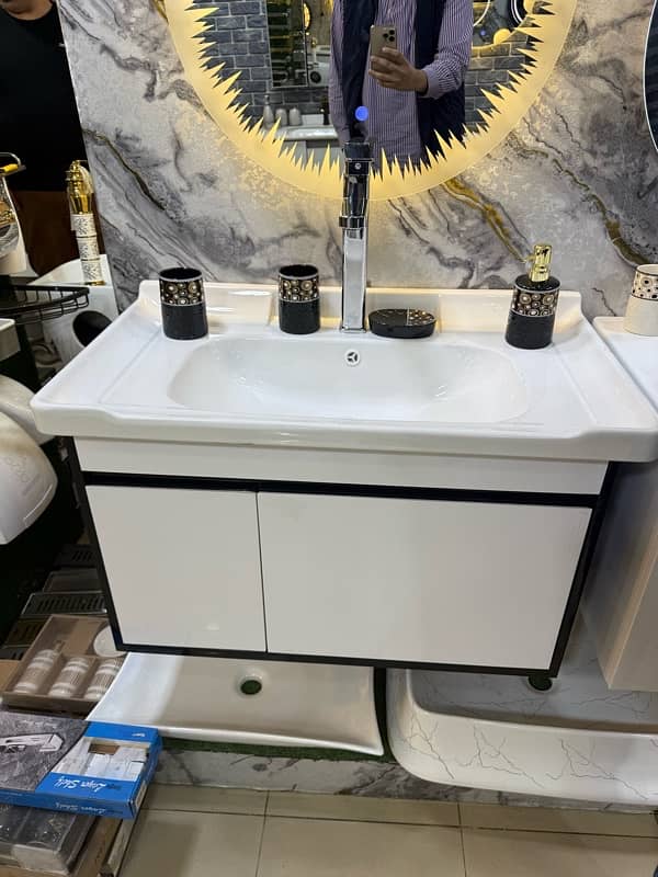 PVC Bathroom vanity/ vanity/Bathroom cabinet/ venity/ Corian vanity 14