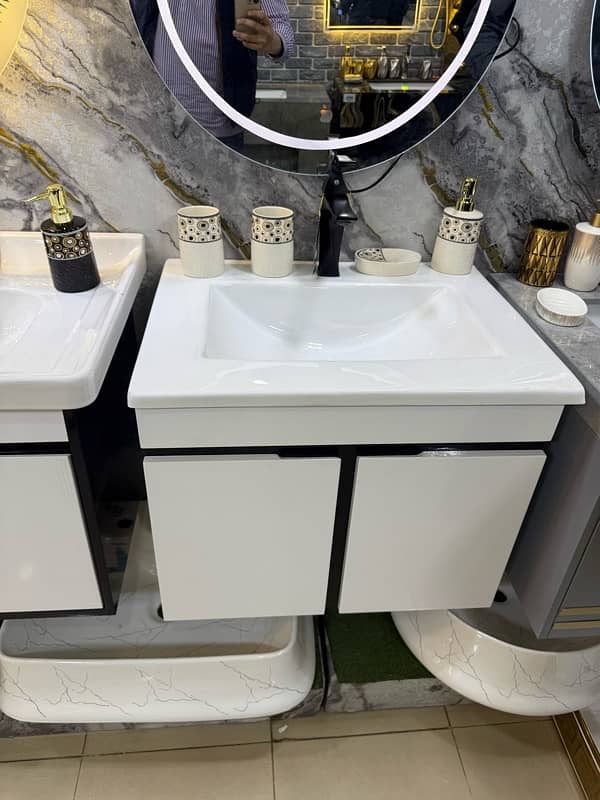 PVC Bathroom vanity/ vanity/Bathroom cabinet/ venity/ Corian vanity 15