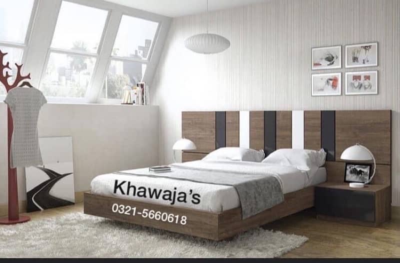 Bed with Dressing ( khawaja’s interior Fix price 6