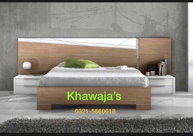 Bed with Dressing ( khawaja’s interior Fix price 10