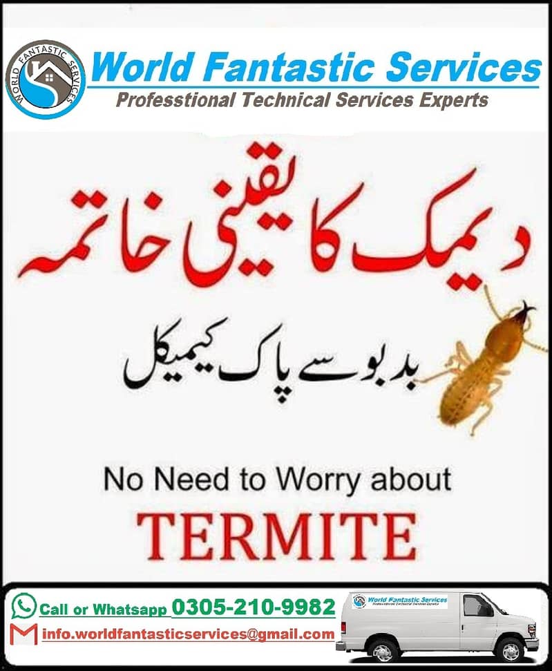 Termite Cockroach Mosquitoe & Other Pest Control Fumigation Service 0