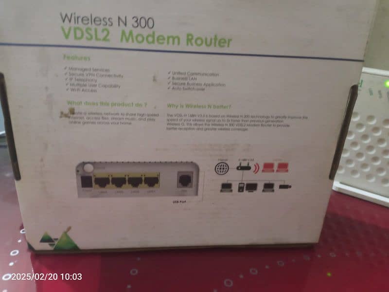 Optcl VDSL Modem/Router Urgent Sale Price 2500 5