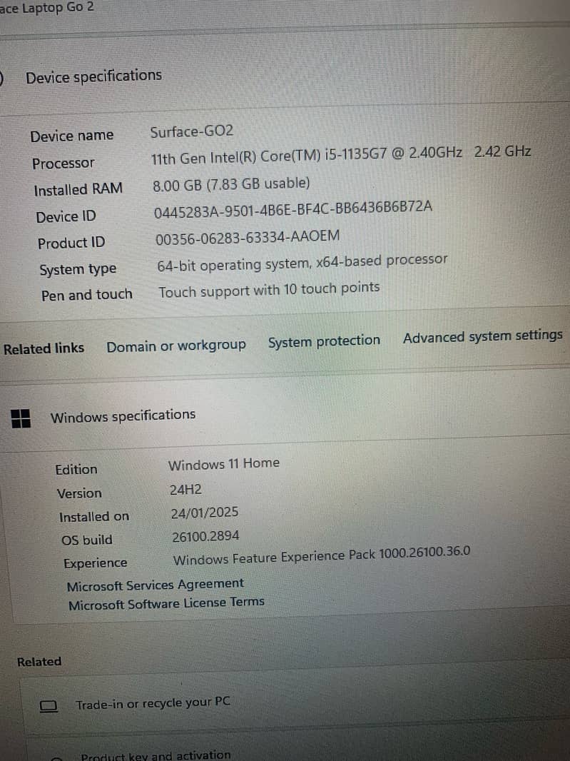 Microsoft Surface Laptop Go 2 12