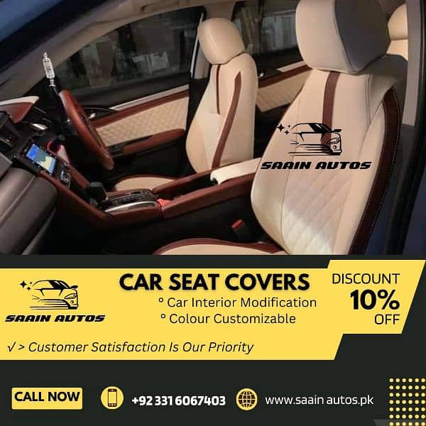 Bespoke Premium Car Seats Covers - Honda Toyota Suzuki Changan 0