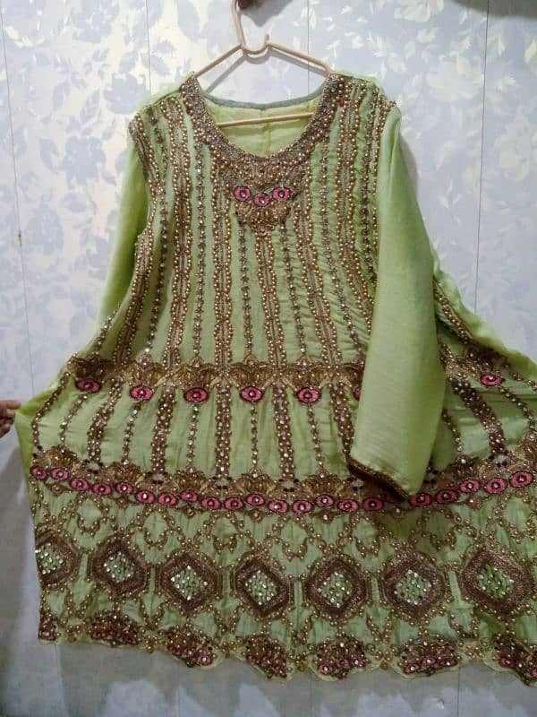 party dress in pista color 0