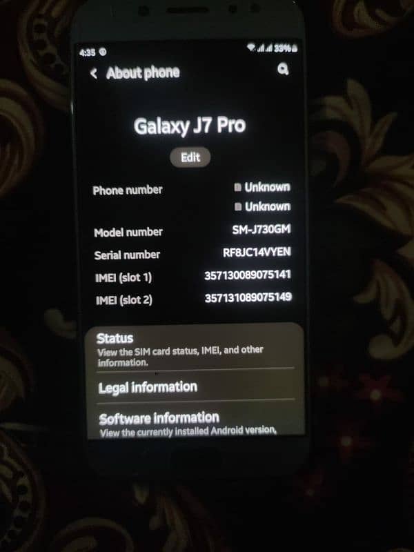 Samsung  7 pro Urgent 4