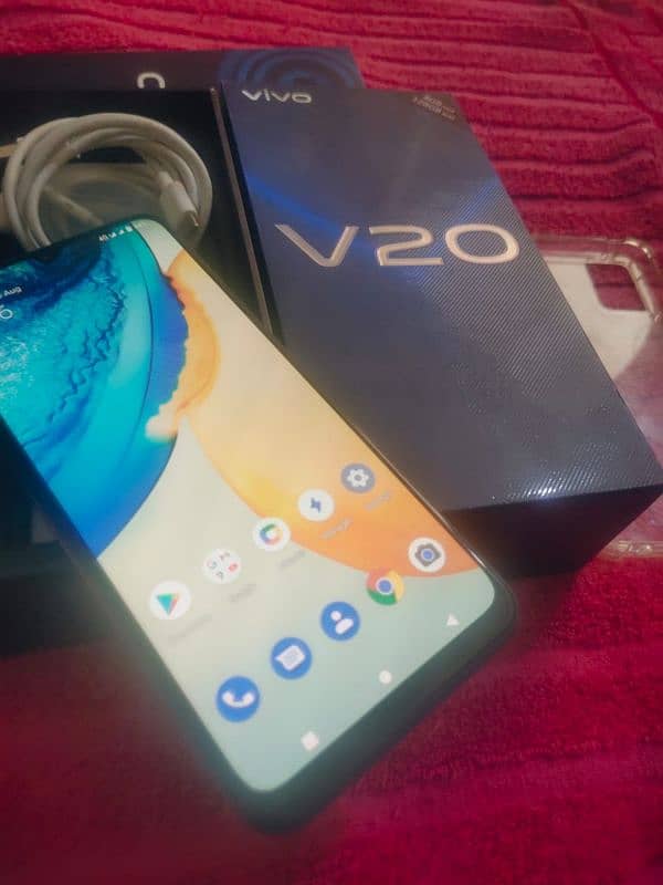 Vivo V20 mobile 8/128gb full box 03253982767 1