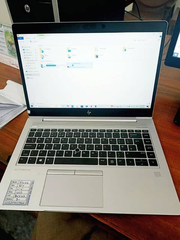 Hp laptop core i5 8th generation 840G6 16 gb rm 256 ssd 0