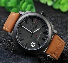 Men's Leather Strap Watch – Stylish & Timeless