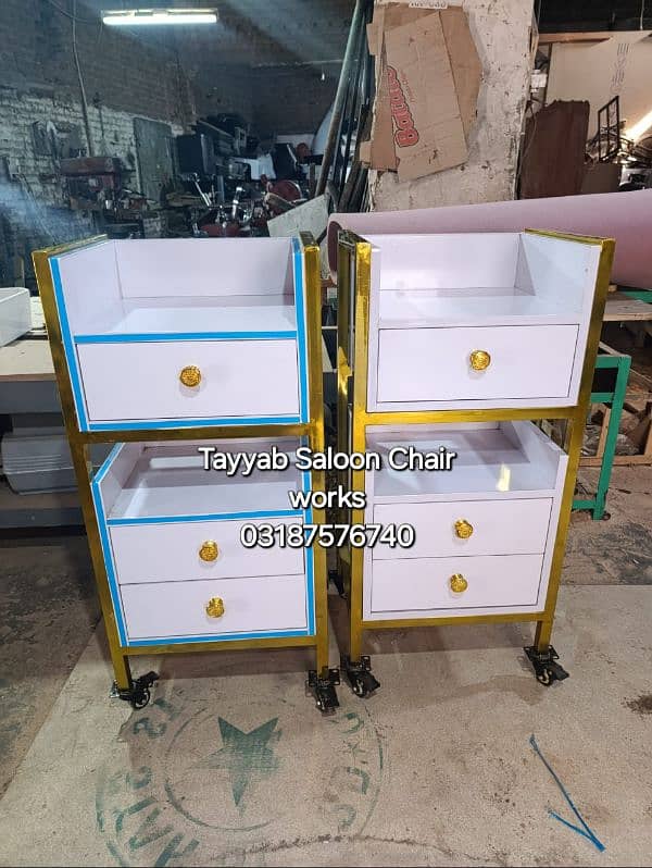 Saloon Trolley/Hadra Facial Trolley/Saloon Chair/Parlour Chair 5