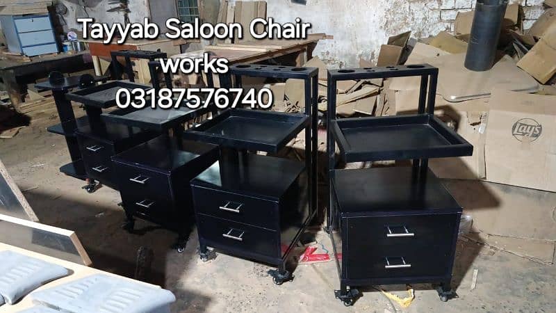 Saloon Trolley/Hadra Facial Trolley/Saloon Chair/Parlour Chair 18