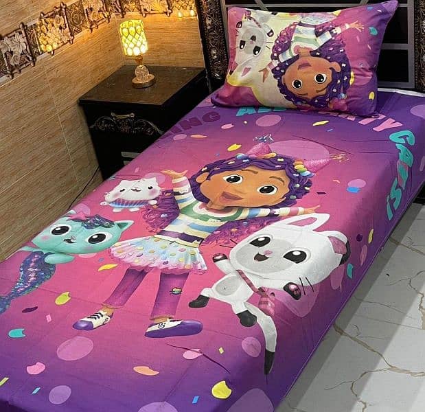 2 Single Bedsheet & 2 Pillow Cover 17