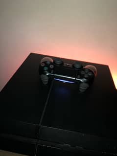 PS4 with controller