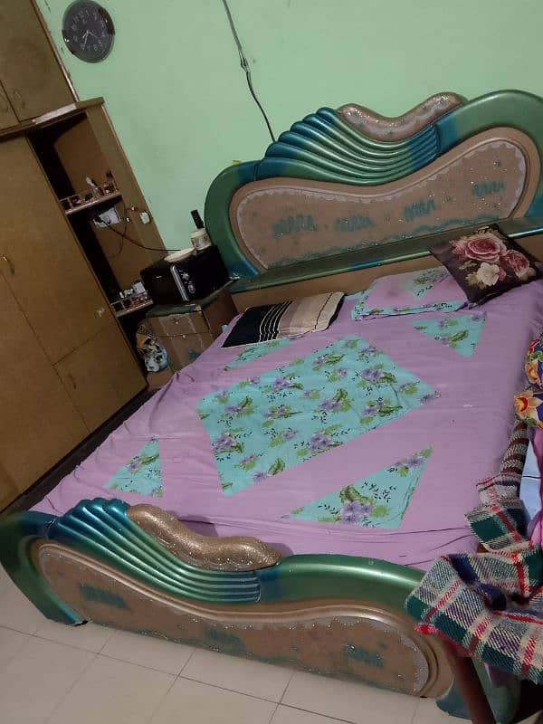 1 Used bed with dressing and site tables but without matres for sale 2