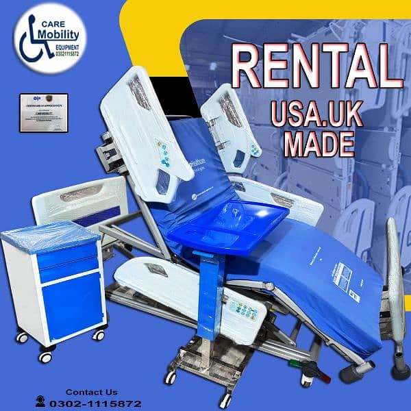 Electric bed ON RENT /Patient bed RENT /ICU bed /Hospital bed FOR Rent 0