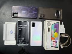 Galaxy A51 6/128 Dual Sims PTA Full Box with charger and 2 Cover.