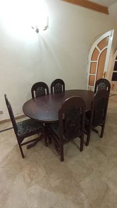 dinning table with 6 chairs for sale