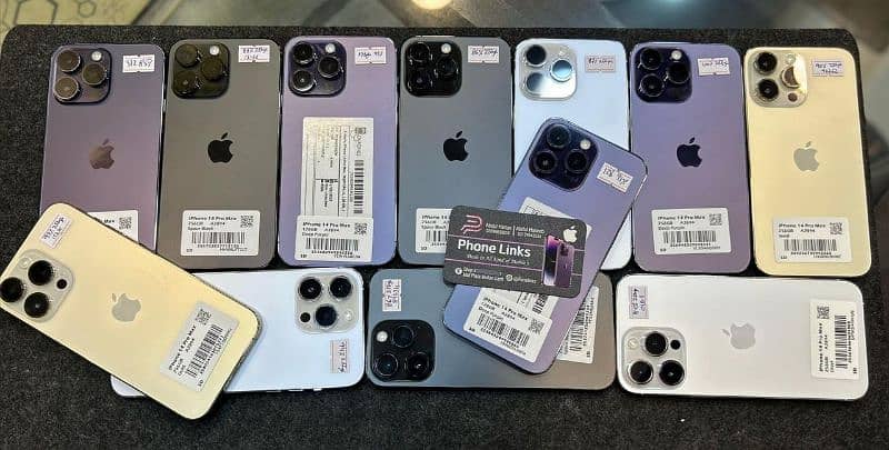 IPHONE 14PRO MAX 256GB & 13PRO MAX 128GB OFFICIAL PTA APPROVED STOCKS 0