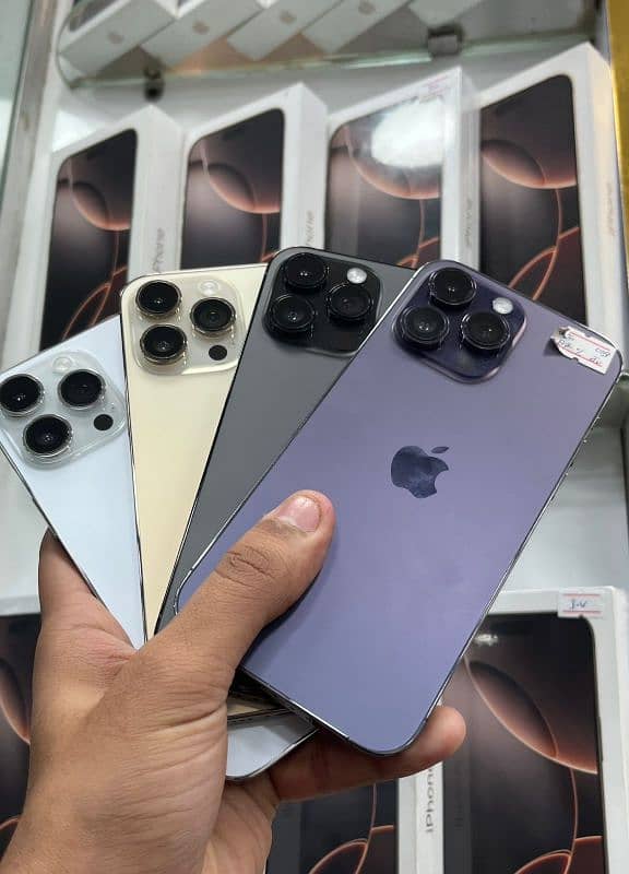 IPHONE 14PRO MAX 256GB & 13PRO MAX 128GB OFFICIAL PTA APPROVED STOCKS 1